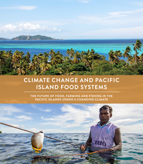 Climate Change and Pacific Island food systems: click to download the booklet