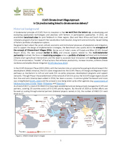 CCAFS Climate-Smart Village Approach: Is CSA practice testing linked to ...