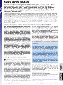 Natural climate solutions are vital to combating climate change » SAMPLES