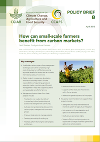 How can small scale farmers benefit from carbon markets? Click for more.