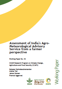 Assessment of India's Agro-Meteorological Advisory Service from a farmer perspective