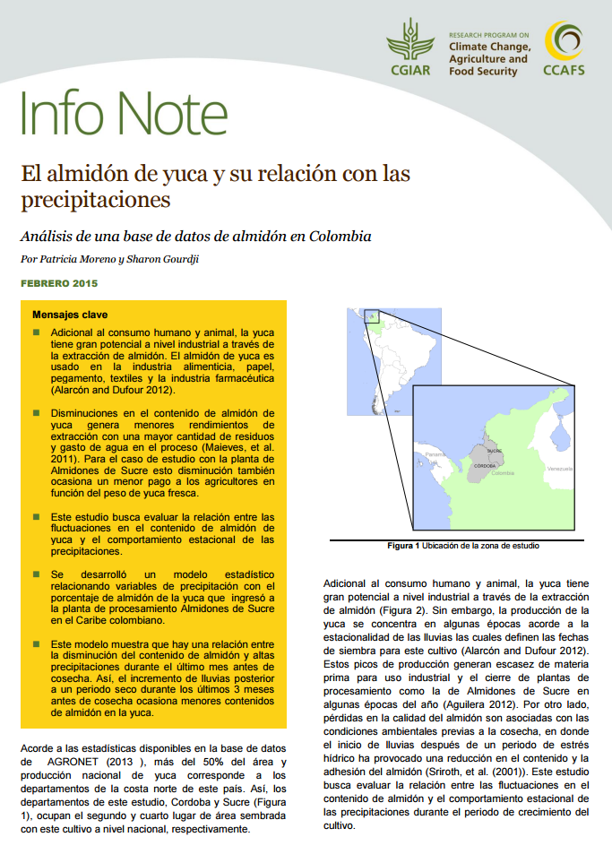 Descargar: El almidón de yuca y su relación con las precipitaciones (PDF)
