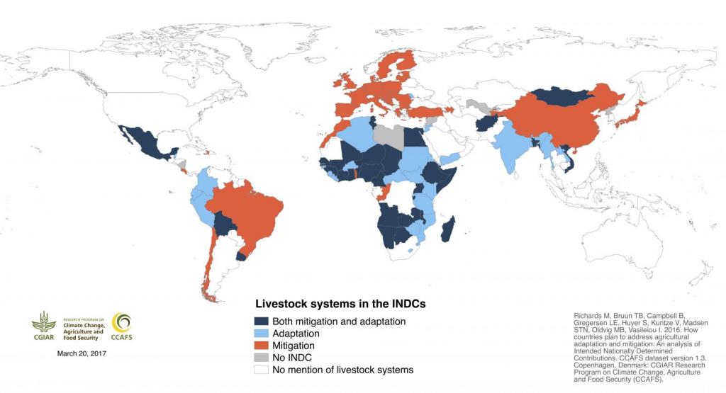 Livestock systems in the INDCs (click to enlarge)