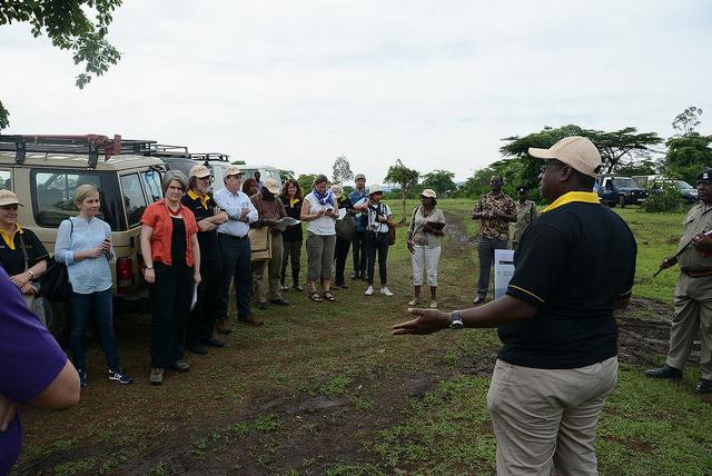 Welcome to Nyando, Kenya - James Kinyangi addresses visitors