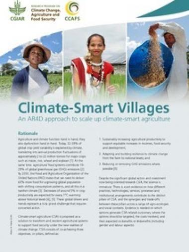 Climate-Smart Villages An AR4D approach to scale up climate-smart agriculture