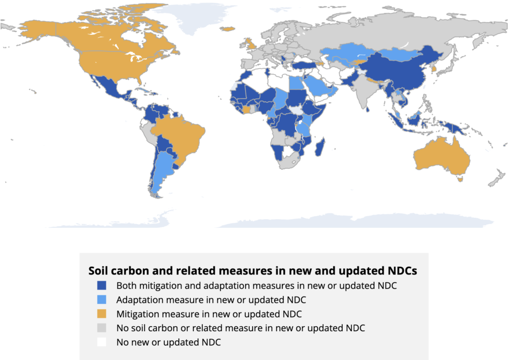 SOC Mitigation &amp; Adatpation NDC map