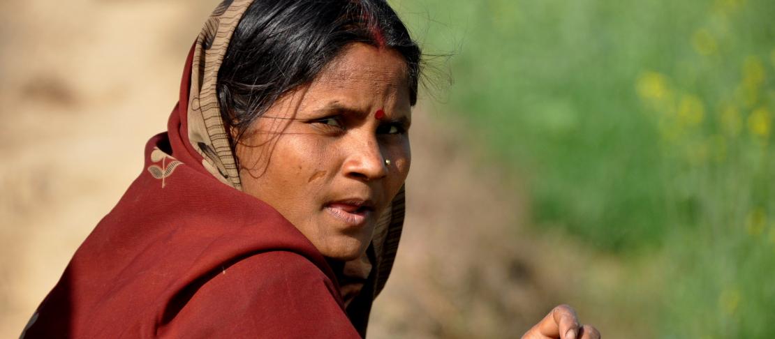Woman from rural India in Jamnapur, Bihar.