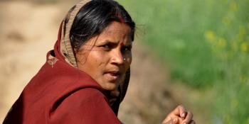 Woman from rural India in Jamnapur, Bihar.