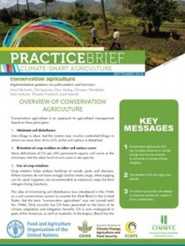 Conservation Agriculture Implementation Guidance For Policymakers And Investors