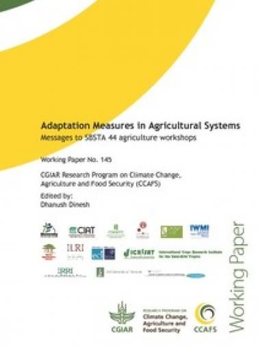 Adaptation Measures In Agricultural Systems: Messages To The SBSTA 44 ...